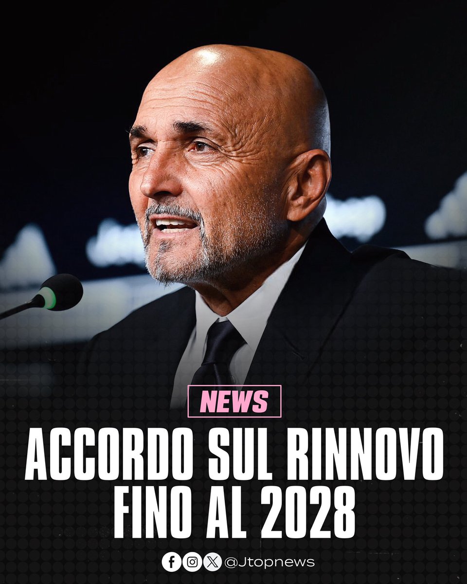 JuventusTopNews's tweet image. 🚨Accordo di massima tra la #Juventus e Luciano #Spalletti per il prolungamento del contratto fino al 2028. ✍️⚪️⚫️