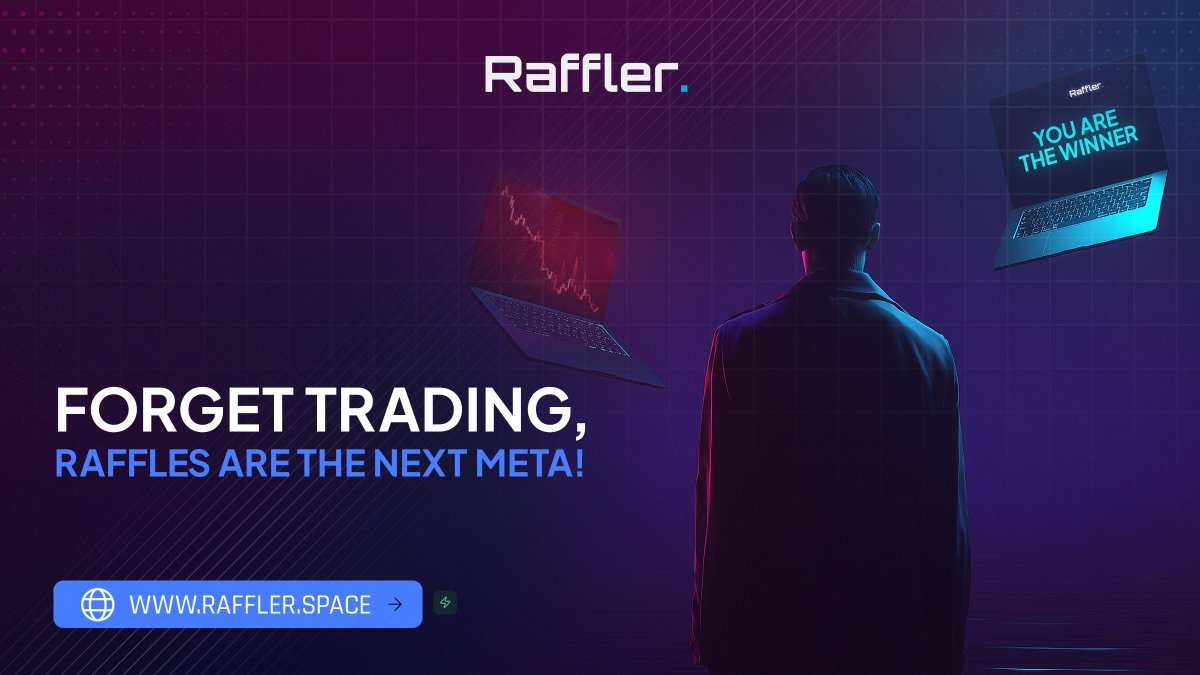 Struggling to be profitable with trading?
Tired of liquidations and margin calls?

Maybe it’s time for something that isn’t skill-based🎰

🎟️With Raffler, it's just tickets, transparency, and an actual shot at winning!

🔗Buy tickets today: raffler.space/raffles