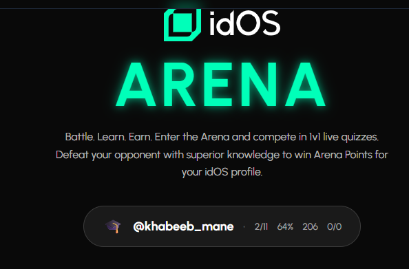 wow <a href="/idOS_network/">idOS</a> arena so addictive i didn't realized i have passed 200 games already. i like the concept behind this as it lets you learn and earn more points simultaneously.

206 games
132 games won
11 games longest win streak
152 points earned from arena alone

lovely
