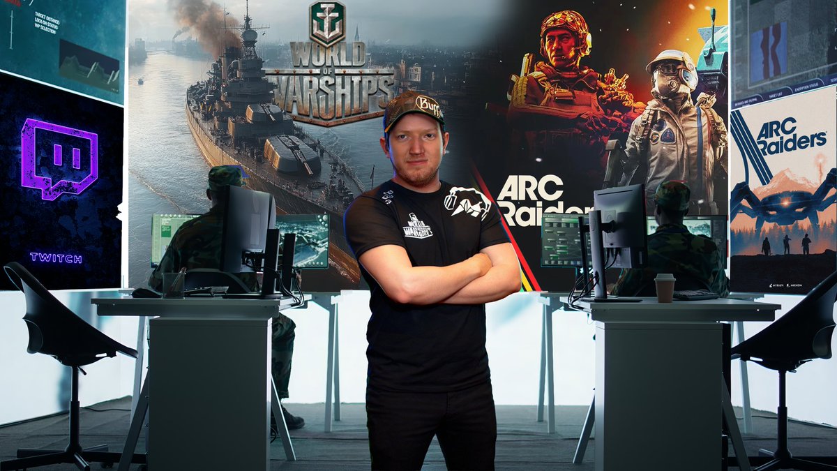 Majorpar9's tweet photo. Good morning &amp; happy Friday 
Come join me LIVE with @WorldofWarships and @ARCRaidersGame on #twitch and let’s start the weekend early 👊 https://t.co/DzLLkB0nF8