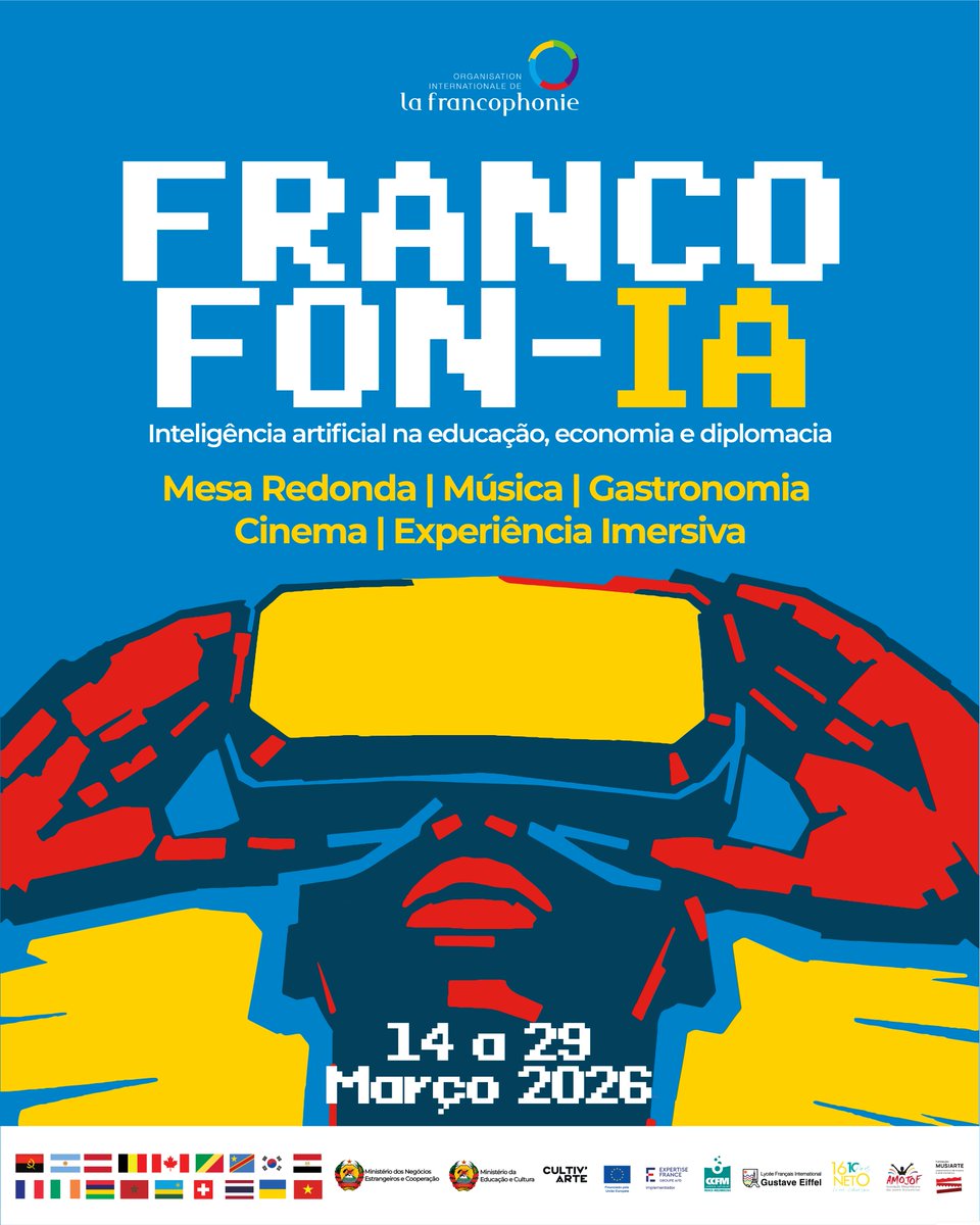 📢À vos agendas ! La Francophonie rencontre l’innovation. Du 14 au 29 mars 2026, nous célébrons la Francophonie autour du thème de l’Intelligence Artificielle ! Débats, culture, concerts, activités immersives, gastronomie…