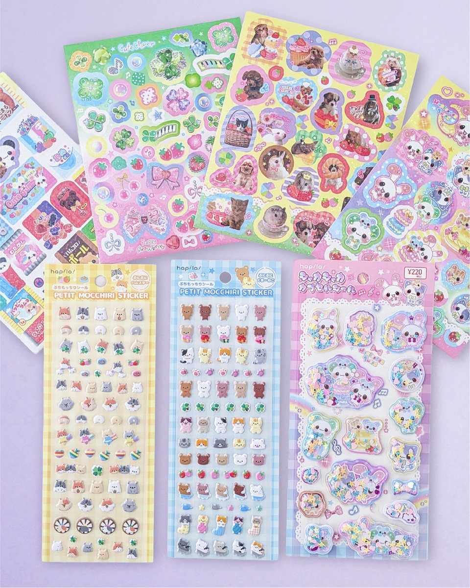 ハピラ 新商品】 ＼平成女児感たっぷりのシール発売