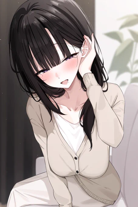 隣のお姉さん 「顔真っ赤ですよ」