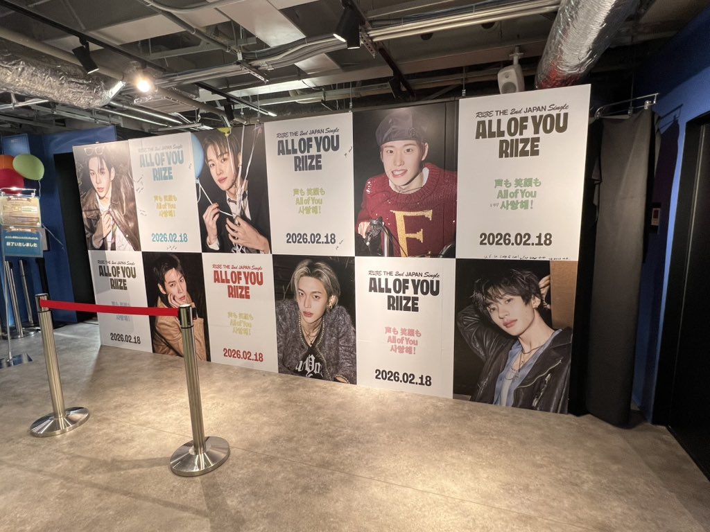 RIIZEの原宿ポップアップストアに行ってきました♪ ポスターや