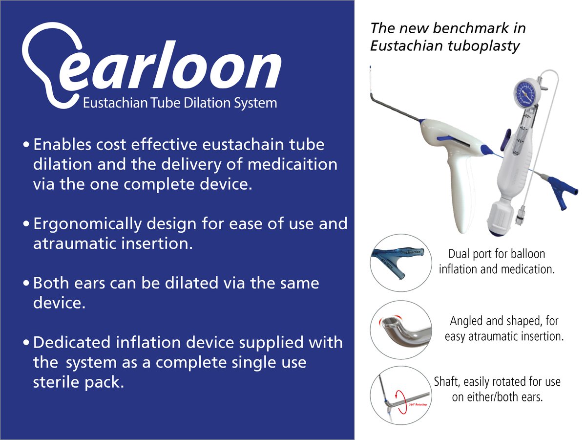 CcmedUk's tweet photo. Earloon is a cost effective  option for ETD, that can help many more patients. 

Supplied as a sterile, complete system for immediate use.

More info: https://t.co/Yrmkax4lCm
#otology #rhinology #Eustachian #ETD https://t.co/Yjhr5ul1O0