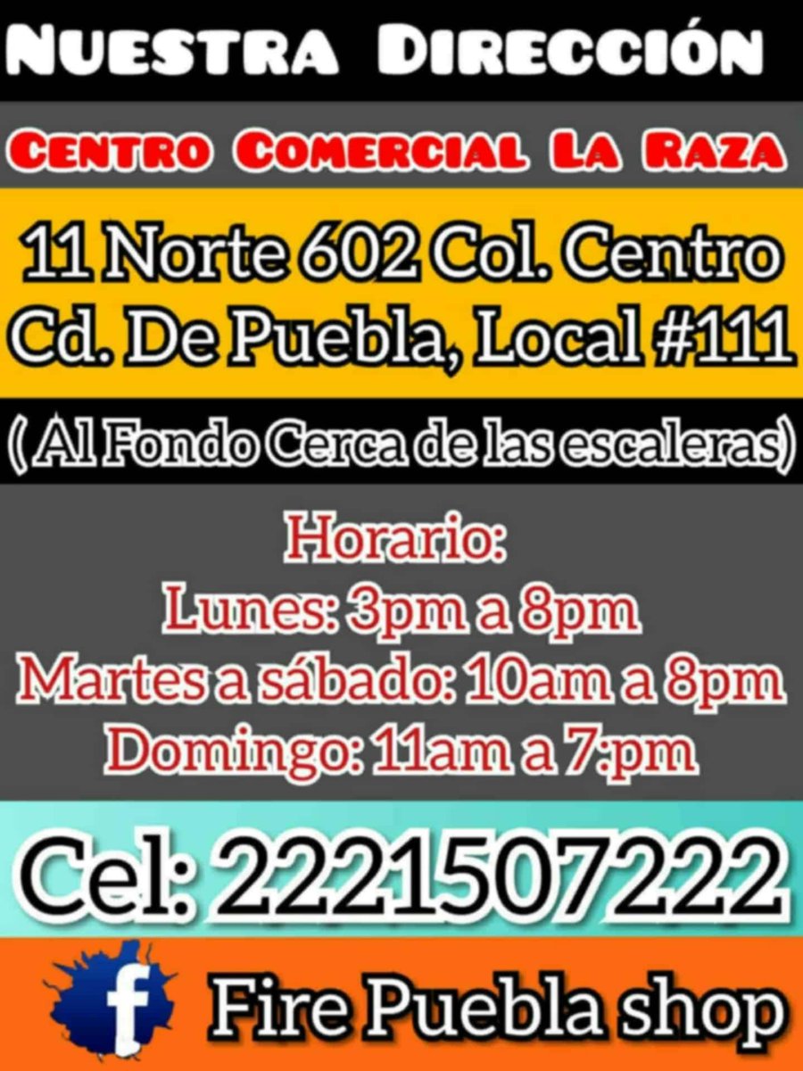 Fire Puebla shop 4 tweet media