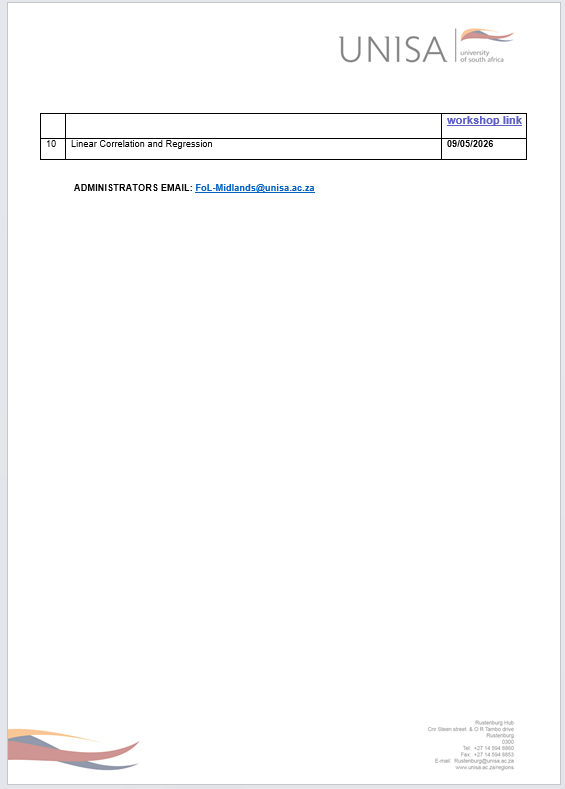 UnisaMidRegion's tweet photo. Invitation to Quantitative Literacy (Numeracy skills) Workshop Schedule

Days of the Session: Saturdays @09:00-11:00
Joining link : https://t.co/FHhdlpfrT5
Facilitator’s name: Mr. Ngcobo https://t.co/JotYzgrBfs