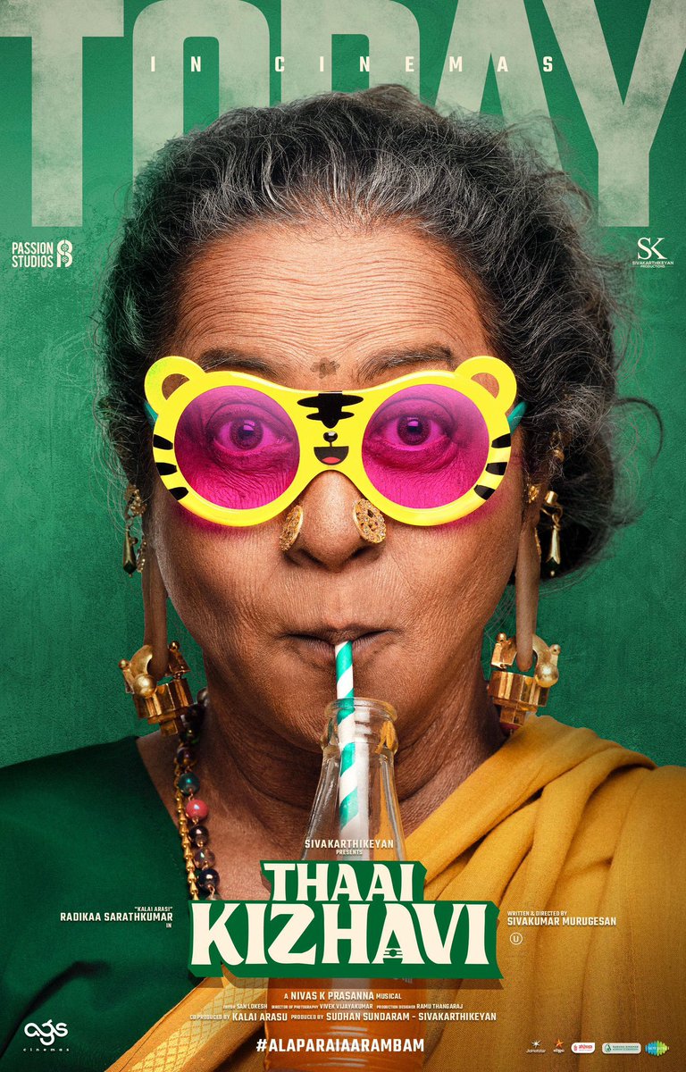 Dir_Nithilan's tweet photo. #ThaaiKezhavi 
Stands out as a wholesome entertainer filled with humour and touching emotions❤️
Kudos to the entire cast and crew for bringing this film to life.

@Dir_SivakumarM @SKProdOffl @realradikaa @Siva_Kartikeyan @PassionStudios_ @nivaskprasanna

#thaaikelavi 
#தாய்கெழவி 
#Thaaikizhavi