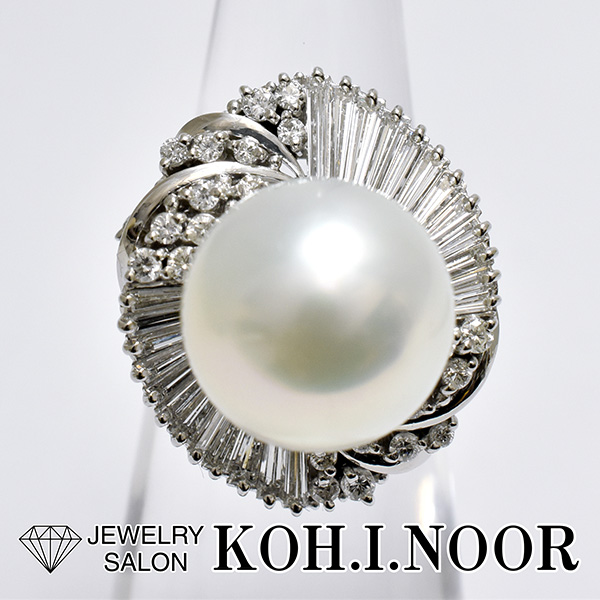本日の商品「南洋真珠 13.6mm ダイヤモンド 1.656ct プラチナ PT900