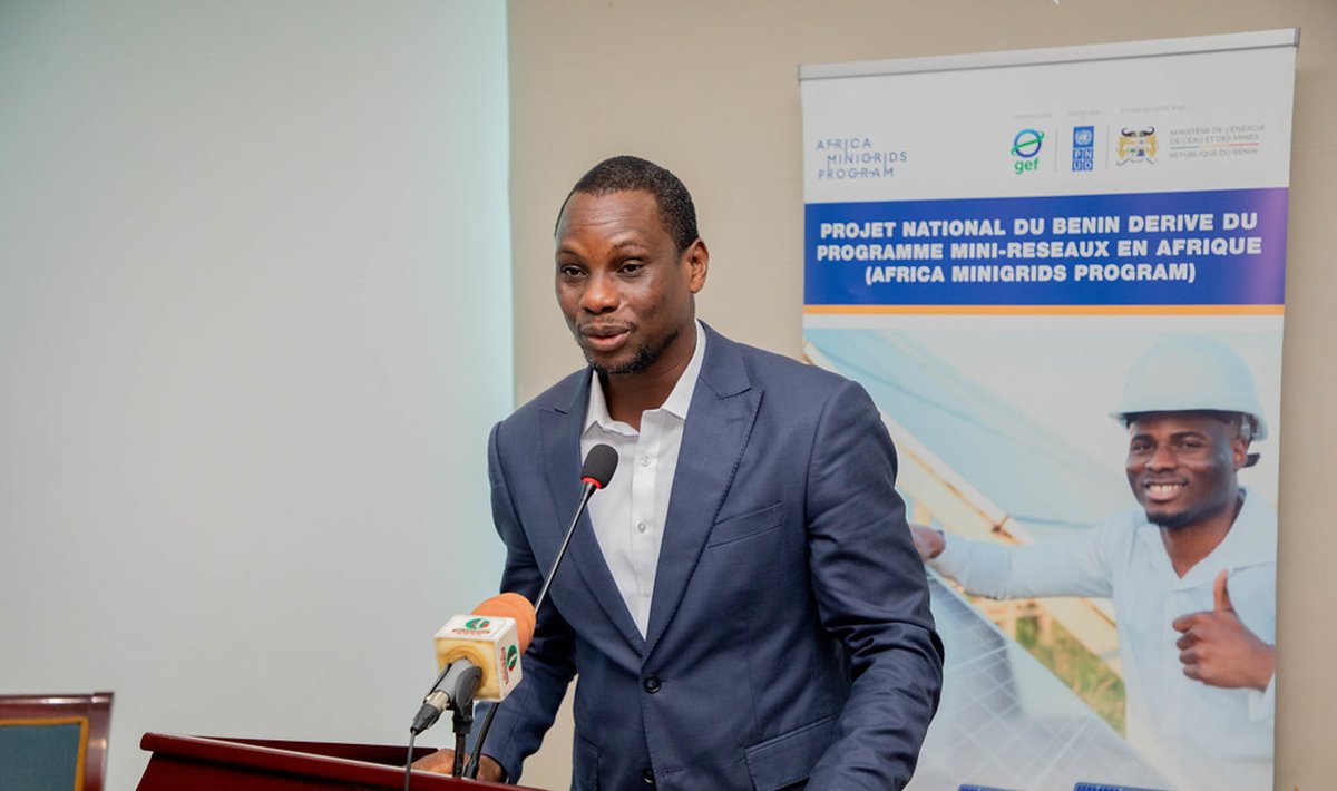 PNUDBenin's tweet image. 💡Le Dialogue national inclusif sur les modèles de fourniture des mini‑réseaux au Bénin se tient à Cotonou du 26 au 27/02/2026 avec le lancement du Mécanisme de Soutien Financier #MSF appuyé par @TheGeF &amp;amp; le #PNUD pour accélérer l’accès des populations à l’électricité hors réseau