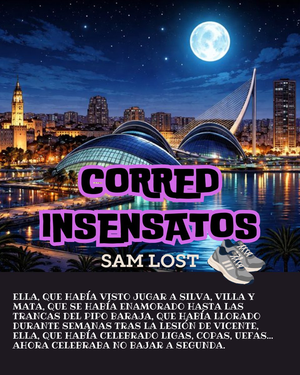 #CorredInsensatos
Valencia.
Un crimen por resolver.
Y muchos runners muertos...

Sí aún así no te pica el interés, yo ya no sé 😄 😄 😄 
amzn.eu/d/08EXESBu