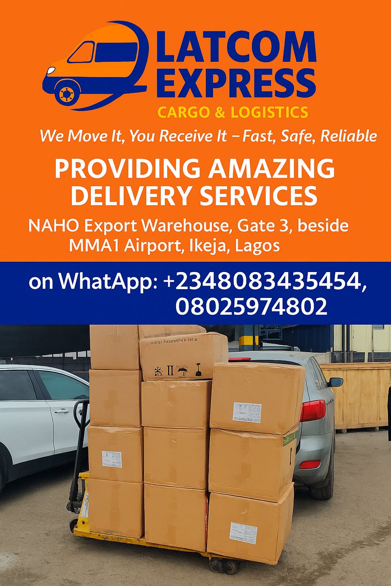 IamLatcom's tweet photo. @EddieMutisya At Latcom Express Cargo, we don’t just move cargo — we move confidence. Every shipment is handled with precision, care, and transparency, ensuring your goods arrive safely and on time. Whether it’s across the city or across the globe, our logistics solutions are built on trust https://t.co/2t7aJG3bkv