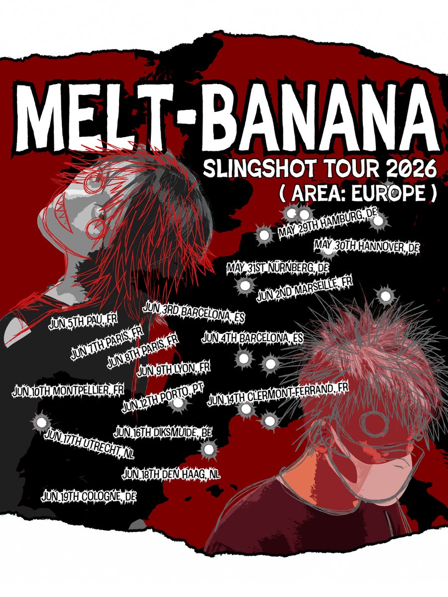MELT-BANANA is touring in Europe! from May 29th to June 19th