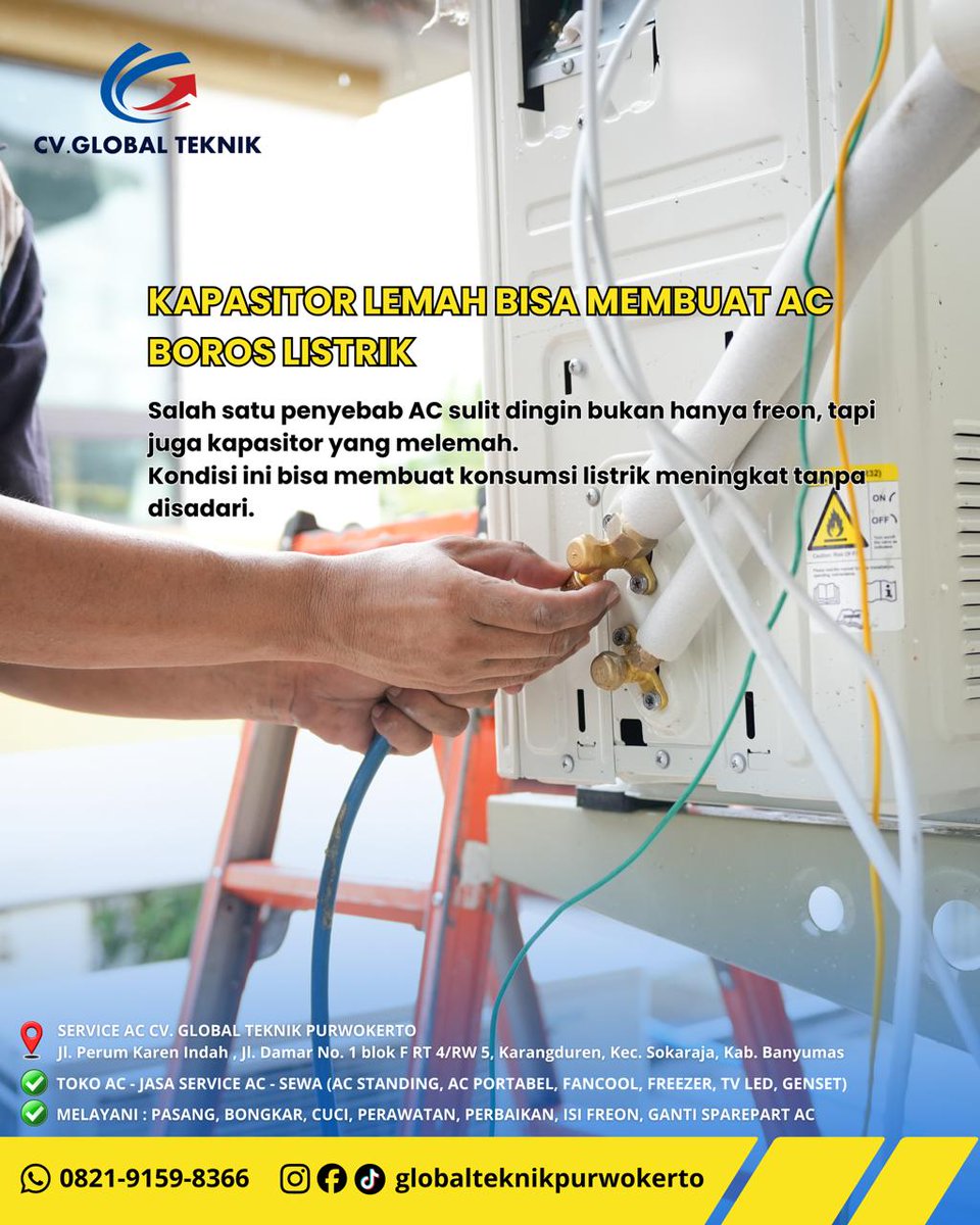 Globalteknikpwt's tweet image. SERVICE AC PURWOKERTO 082191598366
#serviceac #serviceacpurwokerto #serviceacbanyumas
#serviceacsokaraja #tambahfreonpurwokerto