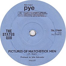nottco's tweet image. 27th February  1968  #StatusQuo  single   "Pictures of Matchstick Men"  peaked  at  No 7 in the UK singles   chart 

"Pictures of matchstick men and you
Mirages of matchstick men and you
All I ever see is them and you"

#60s
