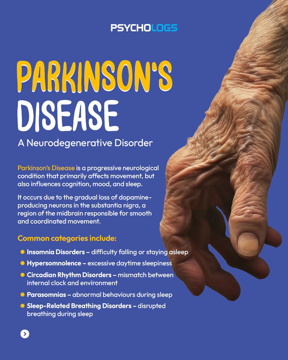 PsychologsIndia's tweet photo. Ever wondered why Parkinson’s Disease is more than just tremors?
Parkinson’s Disease is often associated with visible movement changes, but its impact extends far beyond tremors. 

#ParkinsonsDisease #NeurodegenerativeDisorder #BrainHealth #Neurology #MentalHealthAwareness https://t.co/eAnzwCdHyW