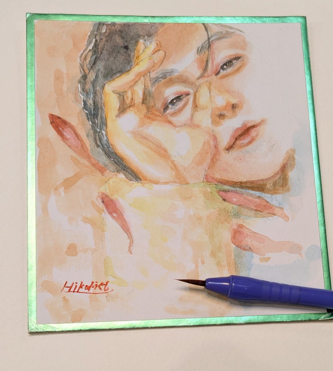 4yQjybIXrBsRpYL's tweet image. 色紙に描いてみました□ε( ε•o•)э 
#大森元貴  #Numero