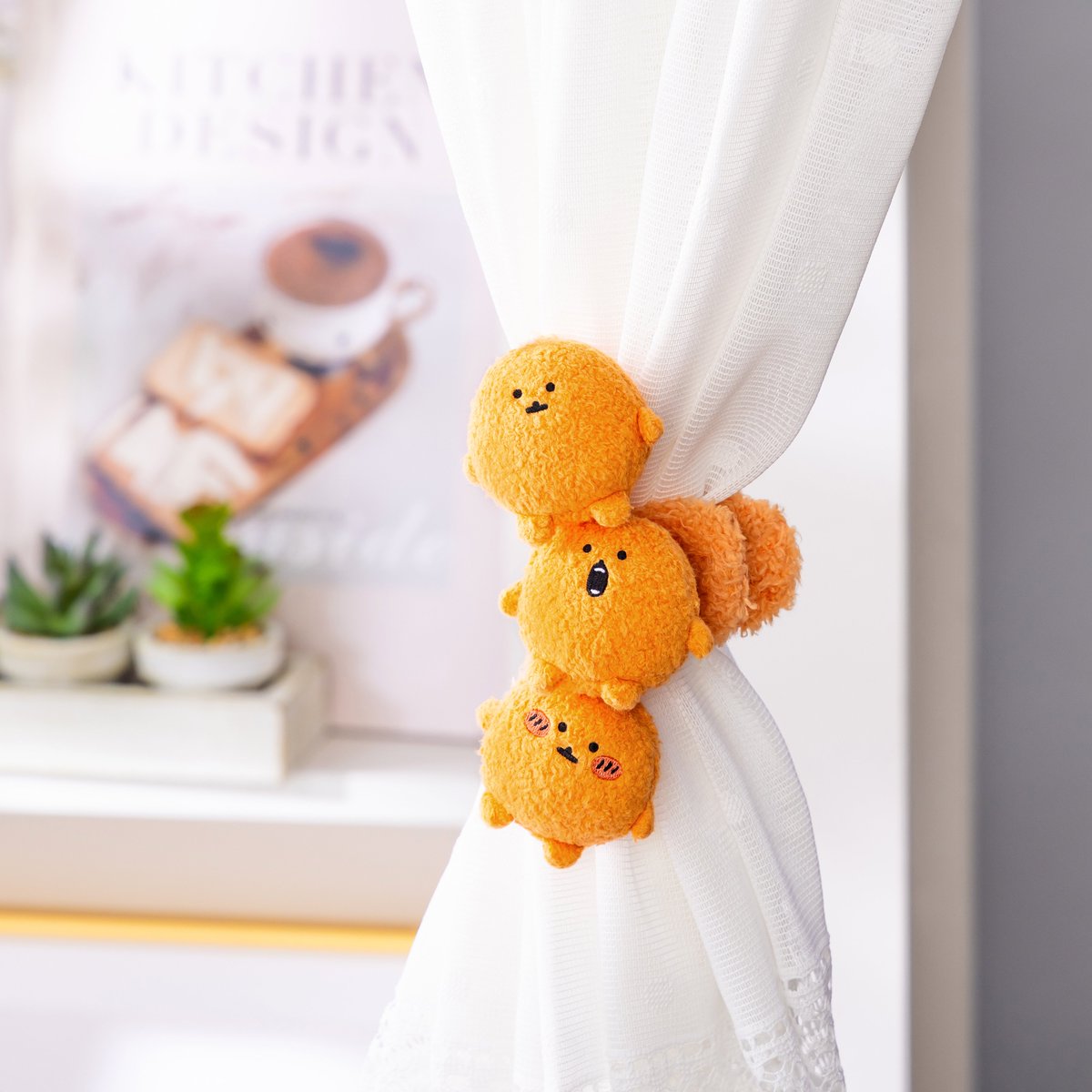 新商品／ 『ぬいぐるみ付きバンスクリップ』 （くま、もぐらコロッケ
