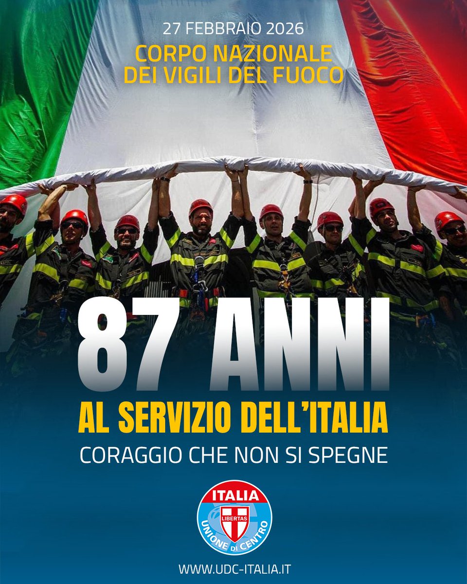AntonioDePoli's tweet photo. 🔥🚒 87 anni al servizio dell’Italia.

Coraggio, professionalità, spirito di sacrificio.
Ogni giorno in prima linea per proteggere le nostre comunità.

Grazie ai Vigili del Fuoco per quello che fate, sempre. 🇮🇹

#VigiliDelFuoco #87Anni #27Febbraio #Coraggio #Italia https://t.co/fuxh5zjgh6