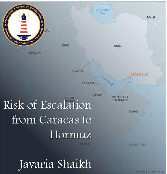 MCE Insights | Risk of Escalation from Caracas to Hormuz
Javaria Shaikh | Stratheia

The action against Nicolas Maduro reflects U.S. willingness to enforce strategic red lines and counter rival encroachment, shaping global threat perceptions. Iran may interpret the Venezuela
