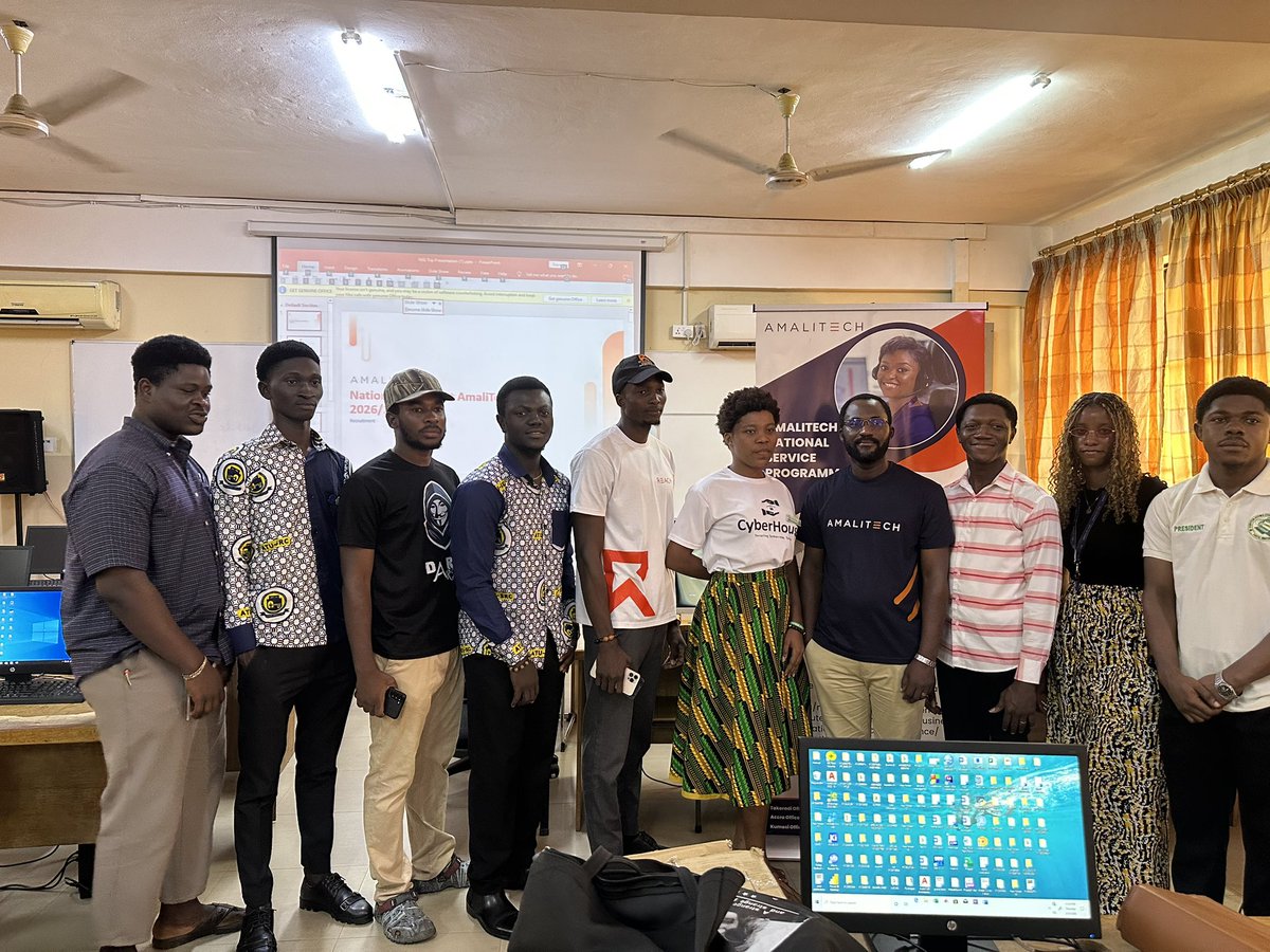 atu_compssa's tweet photo. The Computer Science Executives welcomed Amalitech yesterday to discuss a strategic collaboration for student training and career opportunities.

#COMPSAA #ATU #TechPartnership https://t.co/5vrF07zvAL
