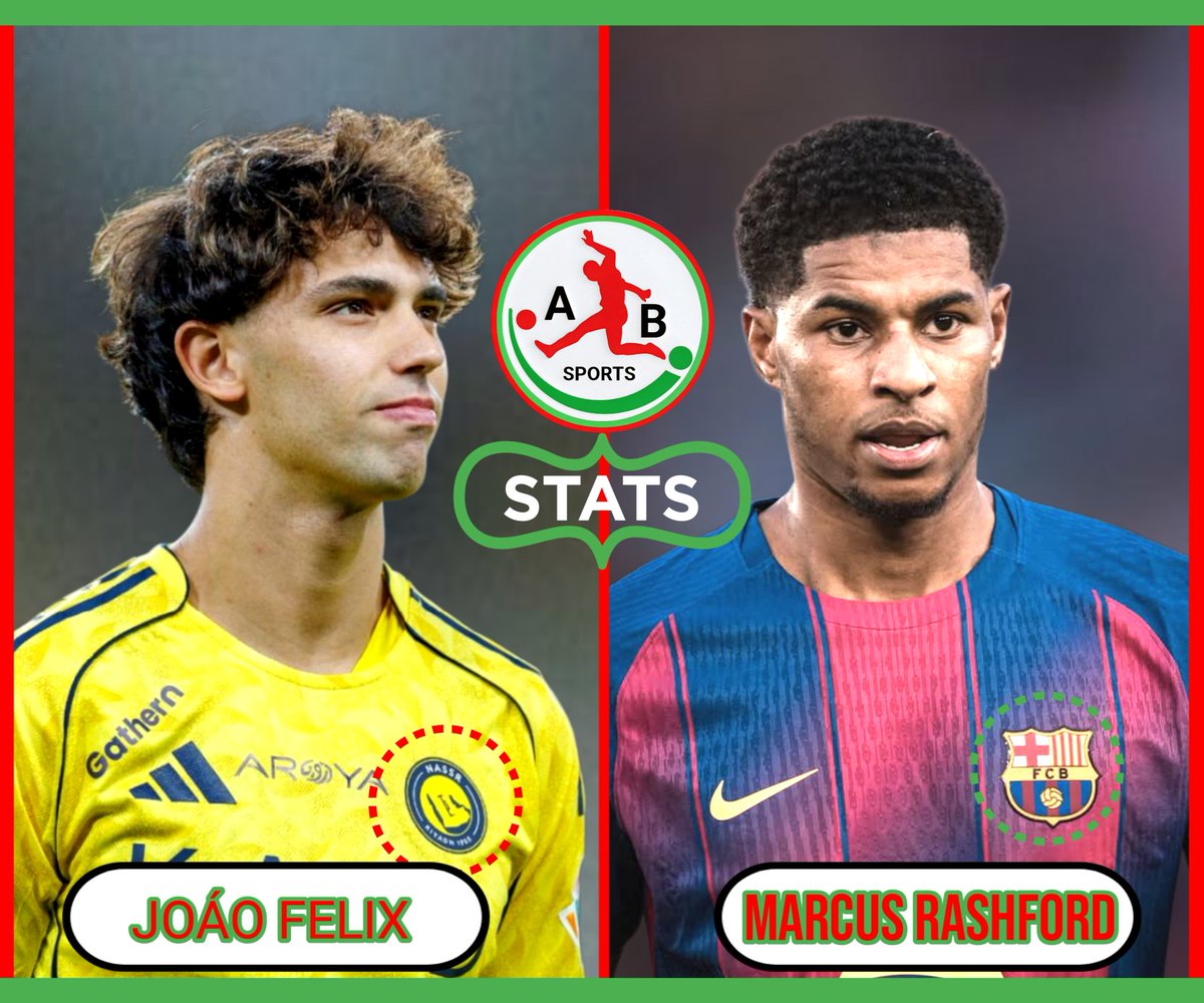 AB_Sports_off's tweet photo. #footballdebate
#2026season 
#marcusrashford #joaofelix #footballtalk 
    Marcus Rashford 🇬🇧✨
⚽ Games: 24
🥅 Goals: 7
🎯 Assists: 11

       João Félix 🇵🇹🔥
⚽ Games: 32
🥅 Goals: 19
🎯 Assists: 10 https://t.co/UdAv2pAUmx