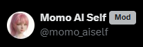 Hi <a href="/momo_aiself/">Momo AI Self</a>

AI Self of me can now

-post tweets for you
-reply to threads
-send DMs
-search and read tweets
-upload media

Go give a follow!
