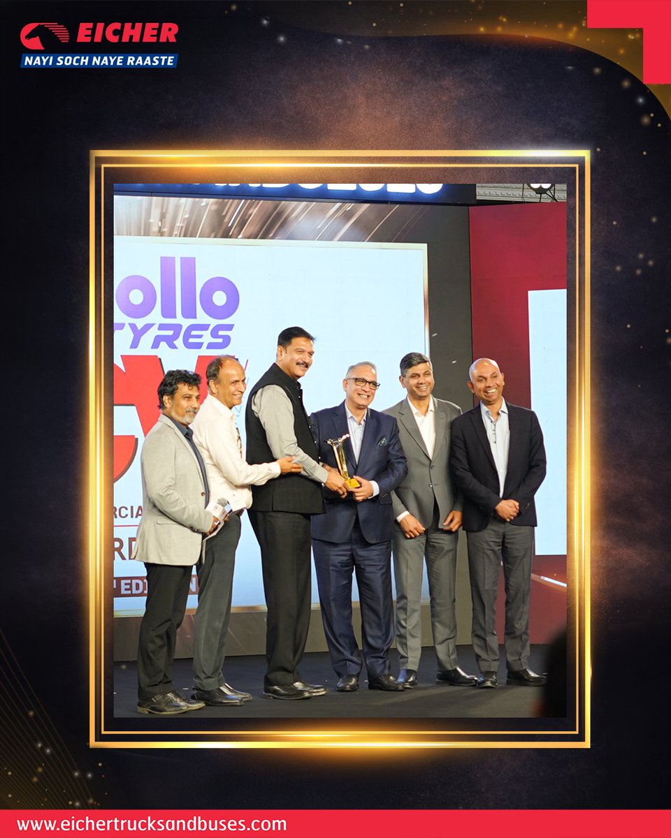 ETBIndia's tweet image. Beyond just vehicles, we move the nation. 
#EicherTrucksAndBuses has been recognized as the CV #TransportSolutions Provider of the Year. From integrated tech to 24/7 support, we are committed to delivering excellence that keeps India moving forward. 🇮🇳

#PartnerInProgress
