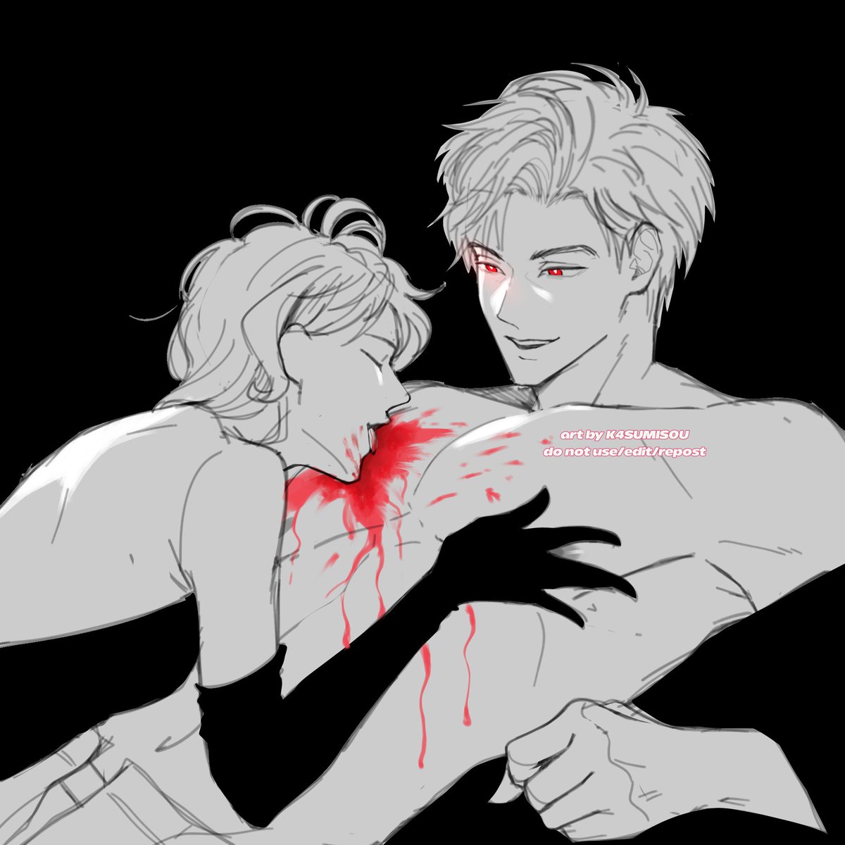 K4SUMIS0U's tweet photo. (sketch) sylus rosy hues 
#LoveAndDeepspace #러브앤딥스페이스 #恋と深空 https://t.co/U6T2L9bnW1