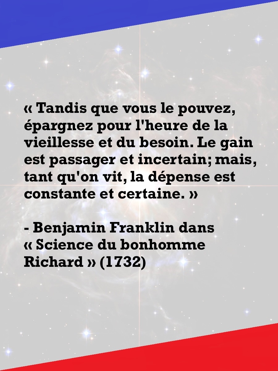 levincentkrohn's tweet photo. L'épargne est essentielle à la fortune💸

#benjaminfranklin #libertéfinancière #financespersonnelles #citationsinspirantes #vertuetfortune https://t.co/9NDKV6OHXd