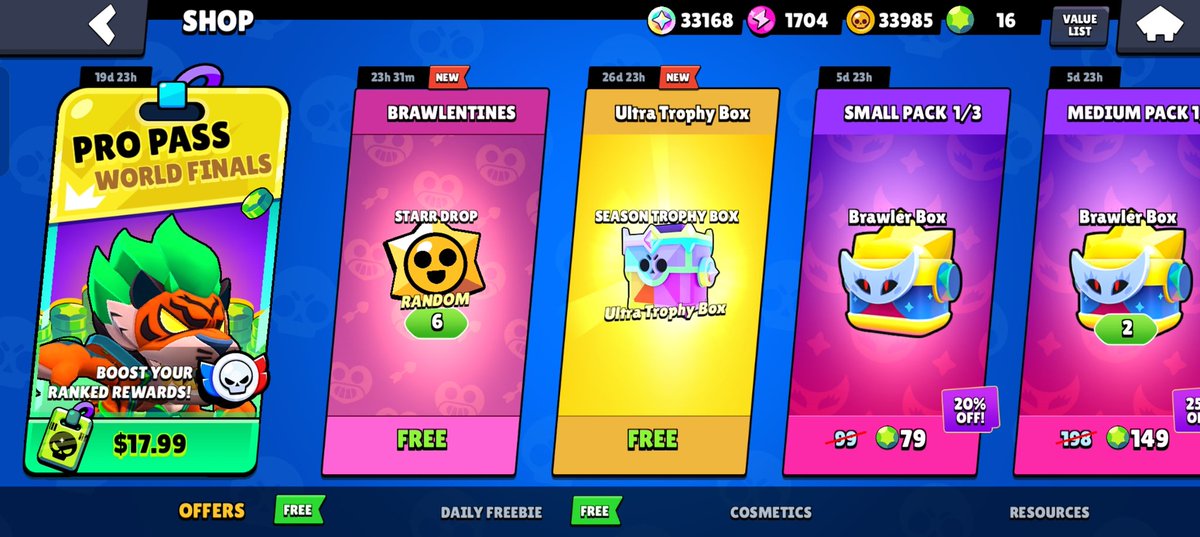Brapstar Raffle 🤩Free Rewards in the Shop! 🌟6 Starr Drops 🎁1 Ultra Trophy Box #BrawlStars