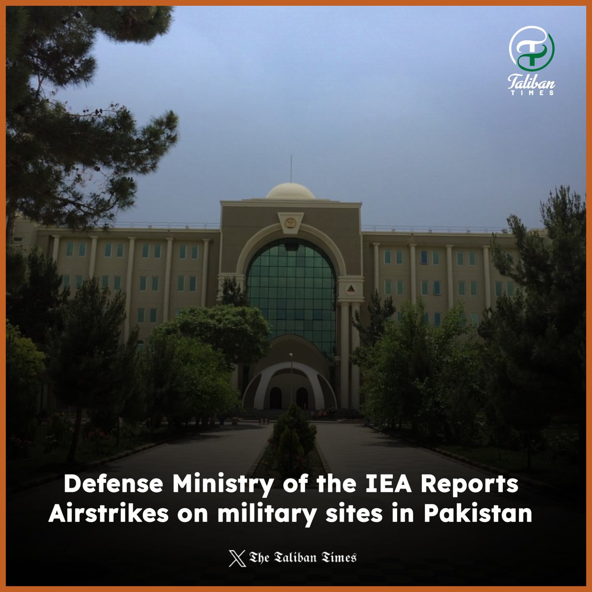 Taliban_times's tweet photo. #BREAKING
⚡️1/2-Afghan Air Force conducted airstrikes against Pakistani military targets in Islamabad and other cities on Friday, Afghanistan’s Ministry of National Defense said.
#Afghanistan #taliban #Pakistan #Islamabad #Taliban_times https://t.co/ZBba7fHAUl
