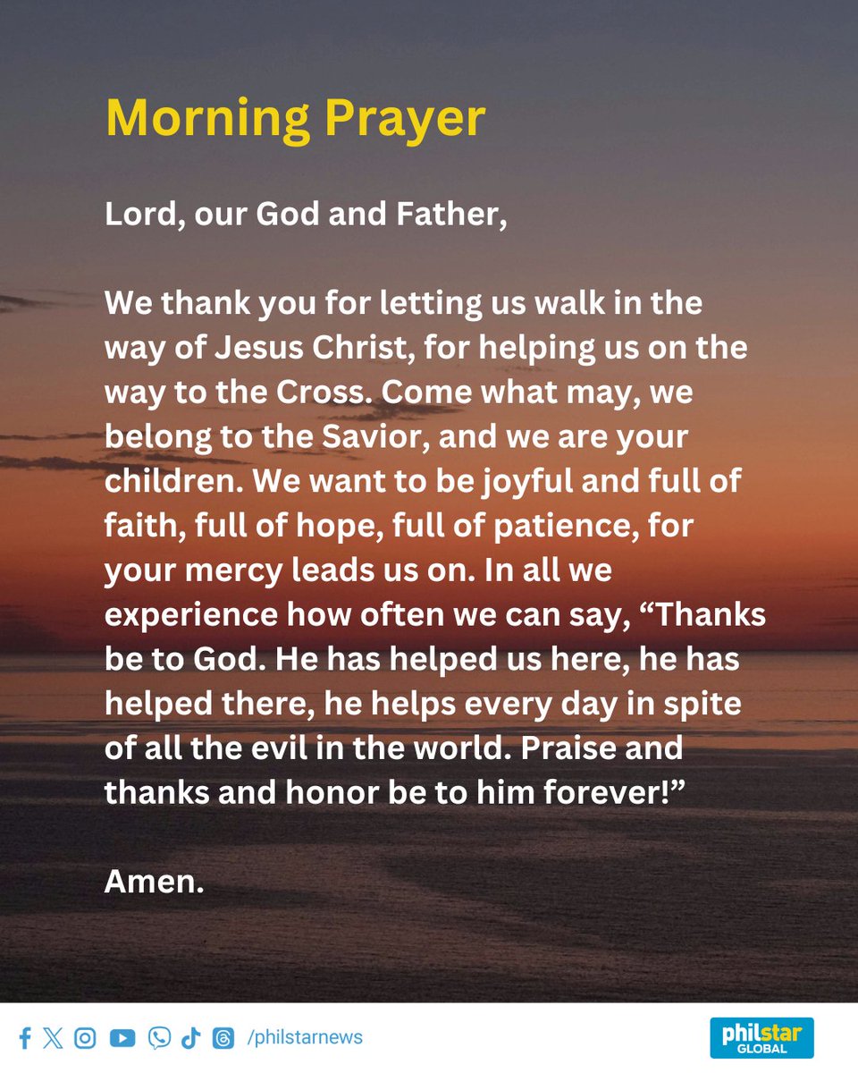 Lord, we thank you for your gift of hope. 🙏