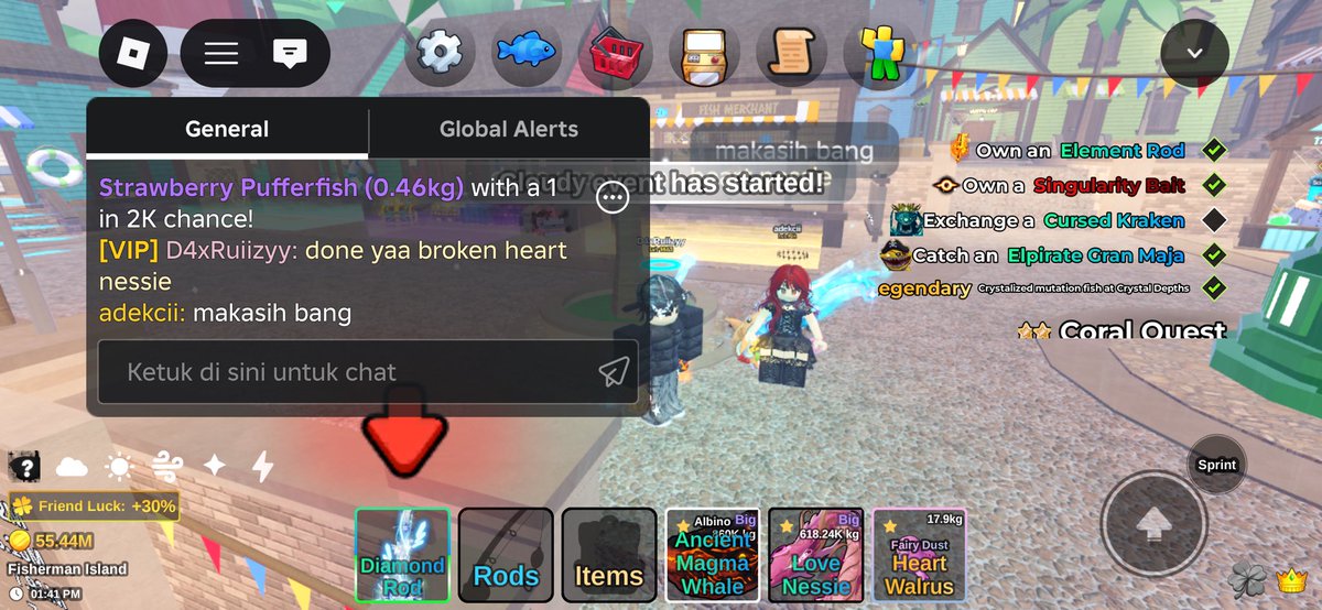 Ruii || FISH IT || @ after dm tweet media