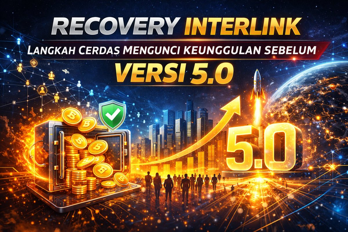 lanang2005's tweet photo. 🚀 Recovery InterLink: Langkah Cerdas Mengunci Keunggulan Sebelum Versi 5.0

Di dalam perjalanan besar InterLink Network, fase Recovery (Pemulihan) adalah momen penting yang tidak boleh dianggap sebagai update biasa. Ini adalah tahap persiapan sebelum masuk ke Versi 5.0 dan ekspansi ambisius menuju 1 miliar pengguna global.
Singkatnya: ini adalah waktu untuk memperkuat posisi sebelum kompetisi naik level.

🔎 Memahami Recovery Secara Sederhana

Recovery memberi kesempatan kepada pengguna yang memenuhi syarat untuk:
Memulihkan token yang sebelumnya terbakar atau terdampak sistem
Mengoptimalkan kembali kekuatan akun
Meningkatkan stabilitas posisi dalam jaringan

Bagi orang awam, bayangkan ini seperti kesempatan memperbaiki saldo dan struktur akun sebelum sistem diperbarui ke versi yang lebih ketat.

📊 Kenapa Recovery Punya Nilai Strategis?

1️⃣ Fase Transisi Sebelum Versi 5.0
Upgrade besar biasanya membawa:
Standar sistem yang lebih tinggi
Seleksi yang lebih ketat
Slot verifikasi yang lebih terbatas
Mereka yang sudah rapi dan kuat sebelum upgrade cenderung memiliki peluang lebih baik.

2️⃣ Efek Jaringan yang Menguat
Recovery bukan hanya berdampak pada satu akun.
Karena sistem berbasis jaringan:
Node Manusia yang terhubung bisa ikut terdampak positif
Referensi yang aktif memperkuat struktur
Jaringan yang sehat meningkatkan stabilitas jangka panjang
Artinya, semakin kuat tim dan koneksi Anda, semakin besar daya tahan Anda dalam ekosistem.

3️⃣ Menuju Target 1 Miliar Pengguna
Ekspansi besar berarti:
Pengguna baru akan bertambah
Kompetisi internal meningkat
Standar partisipasi bisa menjadi lebih selektif
Recovery adalah kesempatan memperbaiki posisi sebelum gelombang besar itu datang.

🎯 Apa yang Sebaiknya Dilakukan?
✔ Pelajari mekanisme Recovery dengan benar
✔ Periksa kelayakan akun Anda
✔ Lakukan pemulihan jika tersedia
✔ Aktifkan kembali referensi yang tidak aktif
✔ Perkuat jaringan sebelum Versi 5.0 diluncurkan
Langkah cepat sekarang bisa memberi dampak jangka panjang.
⚠ Mengapa Tidak Boleh Menunda?
Recovery bisa memengaruhi posisi strategis Anda
Tindakan awal berpotensi memberi keuntungan prioritas verifikasi
Ke depan, syarat pemulihan kemungkinan lebih ketat
Setelah Versi 5.0 rilis, slot bisa jauh lebih kompetitif
Dalam setiap perubahan besar, momentum selalu berpihak pada yang bergerak lebih dulu.
🔥 Kesimpulan: Amankan Posisi, Maksimalkan Momentum
Recovery adalah peluang untuk:
Menguatkan fondasi
Menata ulang strategi
Menghadapi fase 5.0 dengan posisi lebih siap
Bagi komunitas, ini saatnya konsolidasi dan penguatan.
Bagi pengguna baru, ini kesempatan memperbaiki posisi sebelum persaingan meningkat.
Karena ketika Versi 5.0 resmi berjalan, yang sudah siap akan lebih stabil, lebih percaya diri, dan lebih siap menghadapi ekspansi global.
#InterLink #ITLG #ITL