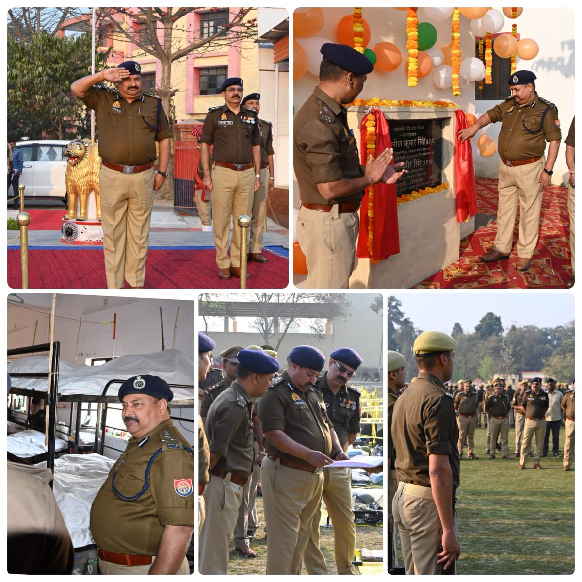 digazamgarh's tweet photo. #DIG_AZH श्री सुनील कुमार सिंह द्वारा #SPbla के साथ रिजर्व पुलिस लाइन जनपद बलिया का वार्षिक निरीक्षण किया गया दौराने निरीक्षण परेड की सलामी ली गई तथा अभिलेखों एवं शस्त्रों के रख-रखाव, साफ-सफाई, वाहनों के संचालन व आर0टी0सी0 आदि का गहन निरीक्षण कर आवश्यक दिशा-निर्देश दिये गये। https://t.co/JL7GE0ARne