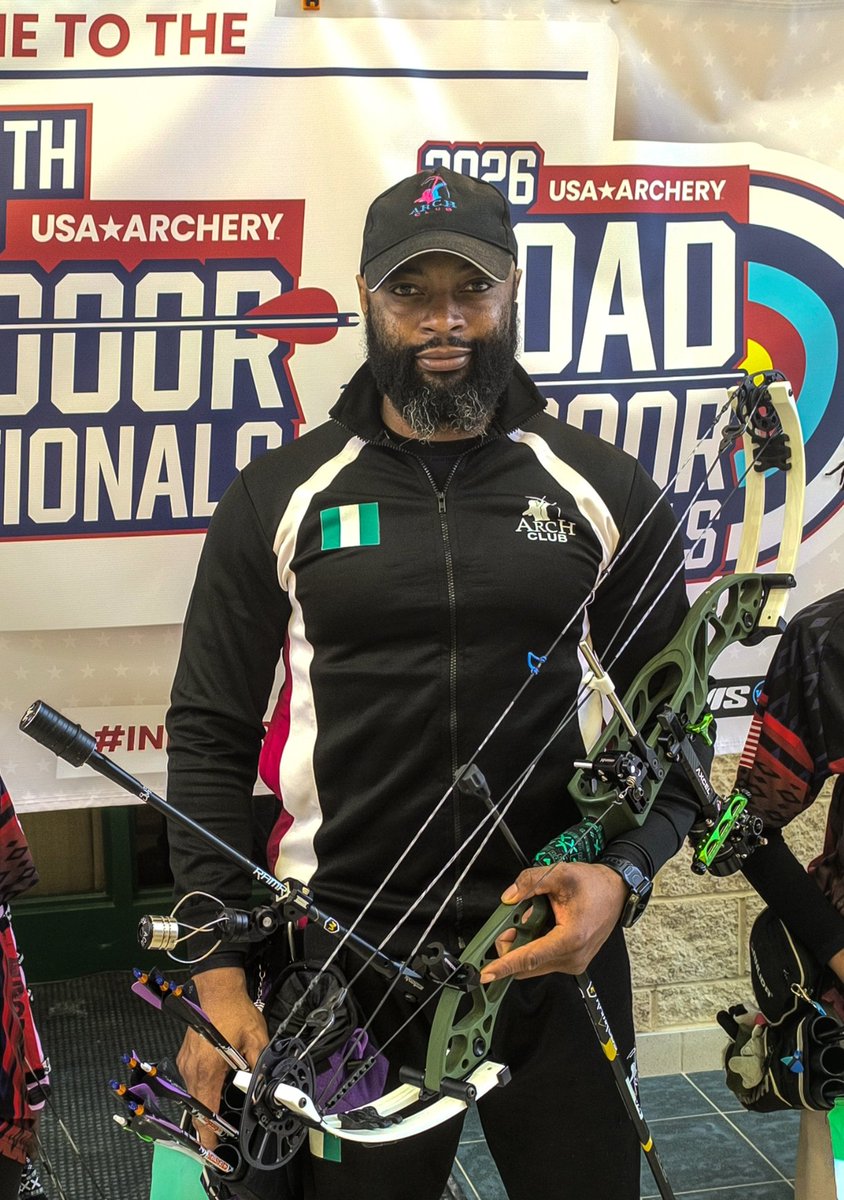 AfricaFactsZone's tweet photo. Nigeria's Sholademi Damilola has won the Silver medal at the USA Archery Indoor Nationals.

He was the only African Representative in the competition. https://t.co/vdVvL9gs6H