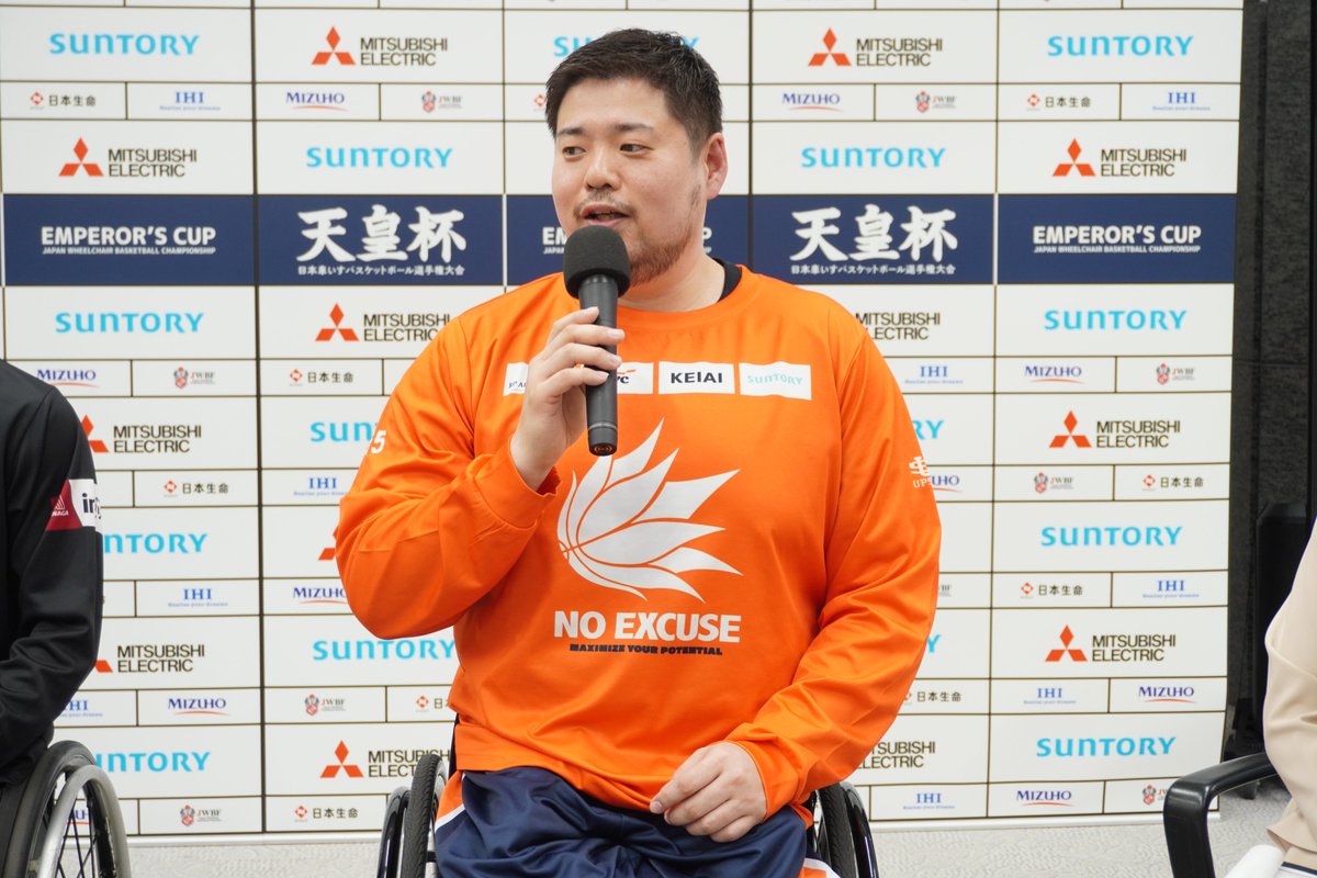 記者会見には選手も登場✨

🟧NO EXCUSE・香西宏昭選手
🟥神奈川VANGUARDS・前田柊選手
🟩埼玉ライオンズ・北風大雅選手
🟦富山WBC・津田将志選手

応援に来てくれる方はチームカラーの洋服や
小物を取り入れてくれると力を貰える！とのことでした☺

選手のコメントは写真のALTから🎵 