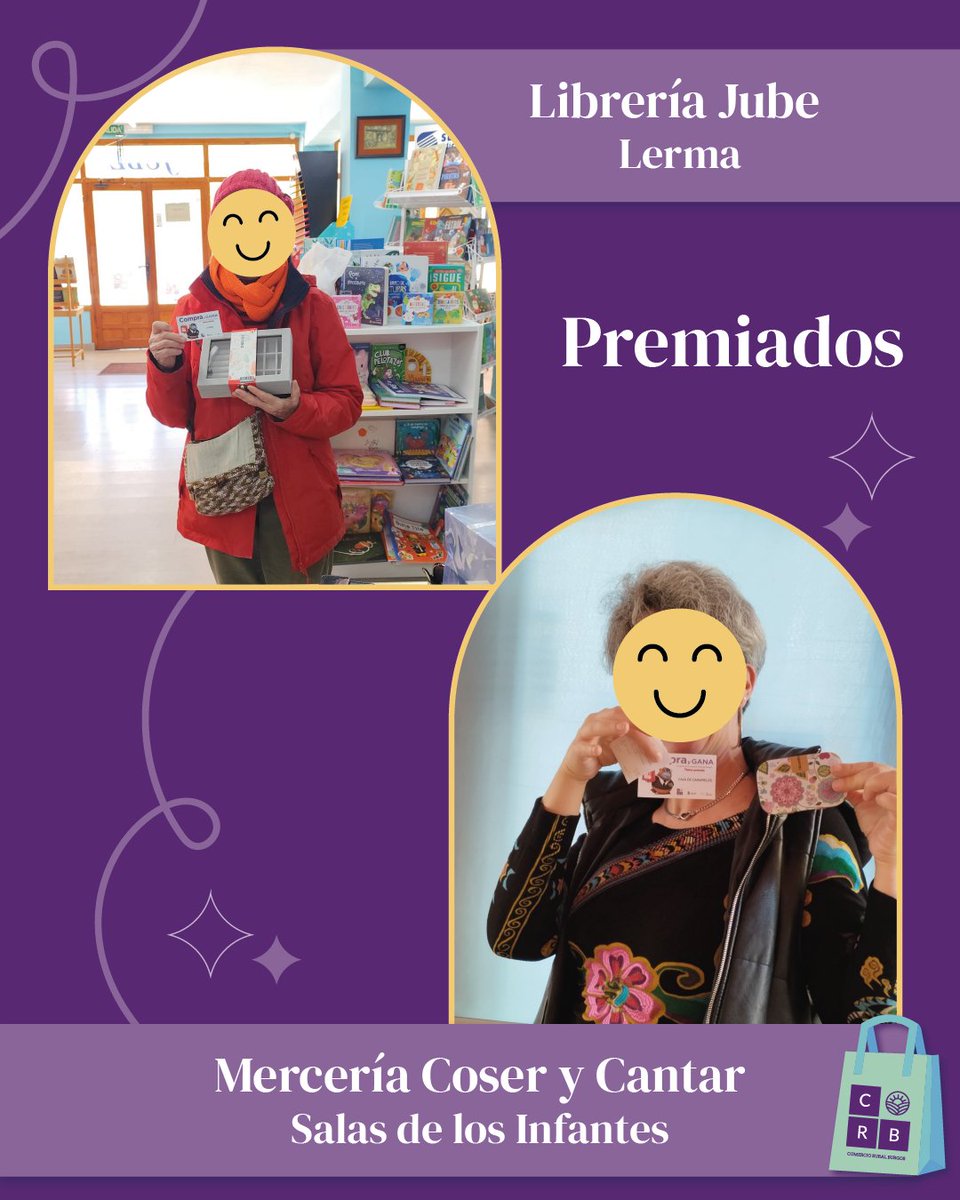 ComercioRural's tweet photo. ¡Seguimos con los premios! 🎉💜

#comercioruralburgos #comerciorural #compraygana #comerciolocal #comercioburgos https://t.co/sM84e3BfDw