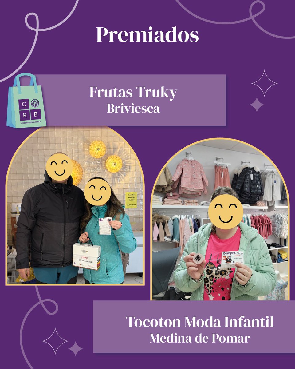 ComercioRural's tweet photo. ¡Seguimos con los premios! 🎉💜

#comercioruralburgos #comerciorural #compraygana #comerciolocal #comercioburgos https://t.co/sM84e3BfDw