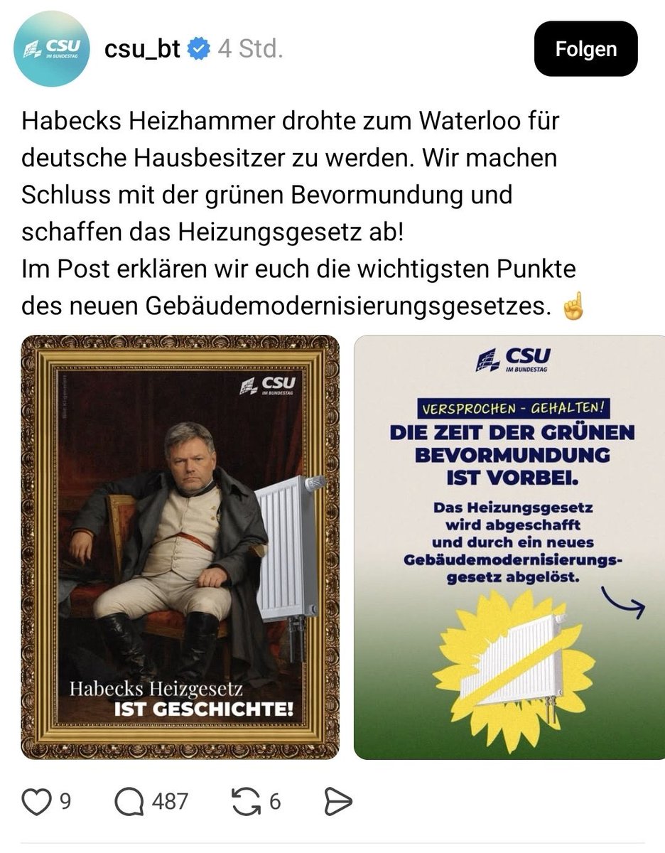 Lieber Herr Doktor <a href="/roberthabeck/">Robert Habeck</a> liebe <a href="/GrueneBundestag/">Grüne im Bundestag 🇪🇺🏳️‍🌈</a> 
Bitte, zeigt das an! Lasst Euch solche Verleugnungen und böse Nachreden nicht einfach gefallen!
Das gehr gar nicht!
Schon gar nicht im hohen Haus!

Liebe <a href="/csu_bt/">CSU im Bundestag</a> ihr seid es nicht wert, von uns alimentiert zu werden. Pfui!