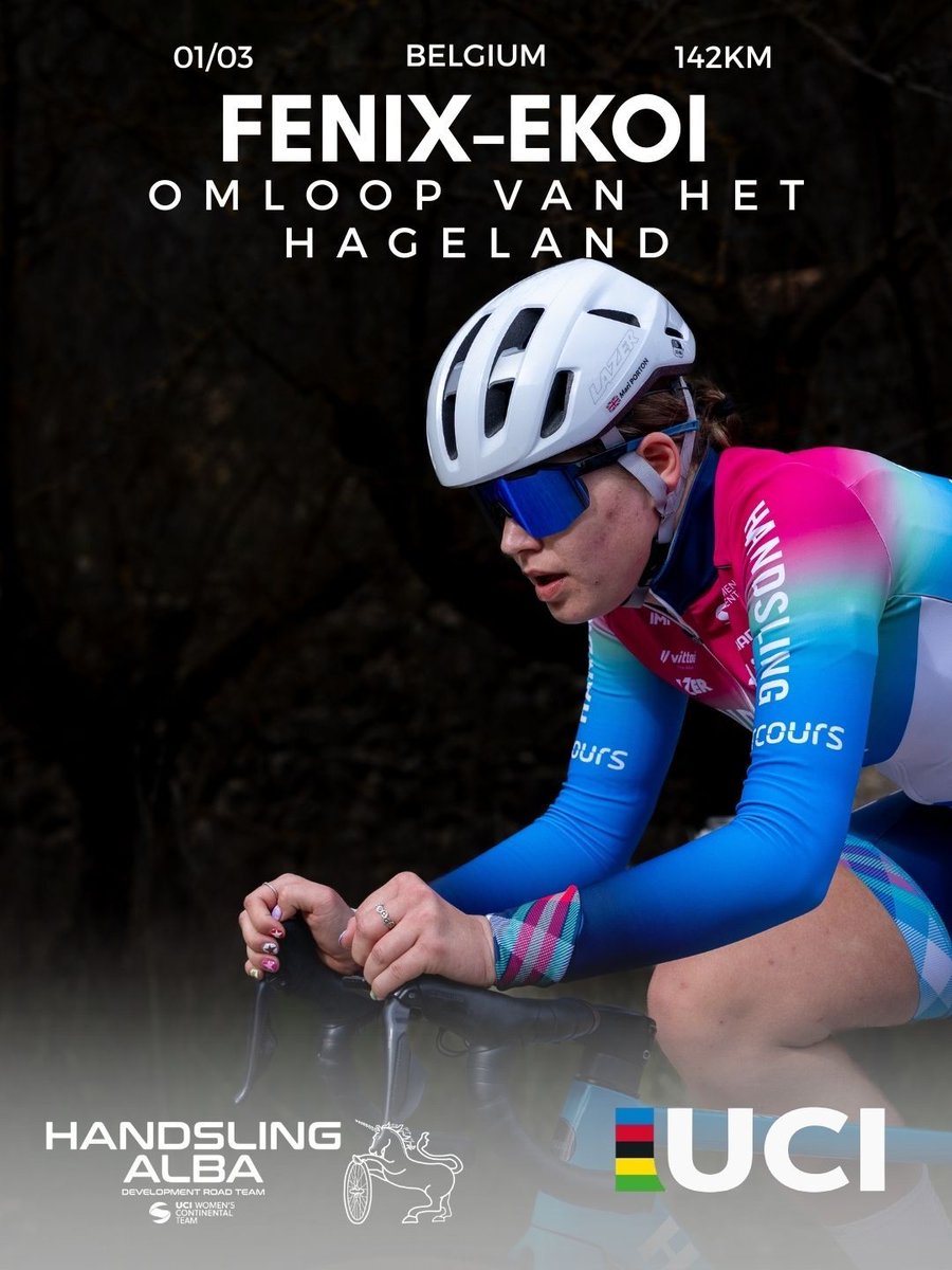 AlbaRoadTeam's tweet photo. On Sunday 1st March we kick off our 2026 road racing campaign at the Omloop van het Hageland in Belgium 🇧🇪

📺 Tune into TNT Sports/Discovery from 12pm (GMT) to catch the action live! https://t.co/IMV1OhlbGi