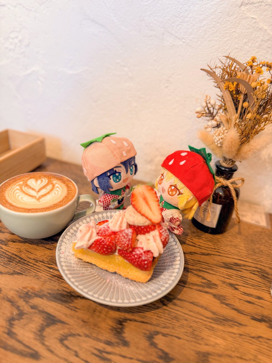 ◌𓈒🍰☕️𓂃 𓈒𓏸◌゜
(ぬい撮り上手くなりたい…🙈)

#アスカガぬいパル撮り