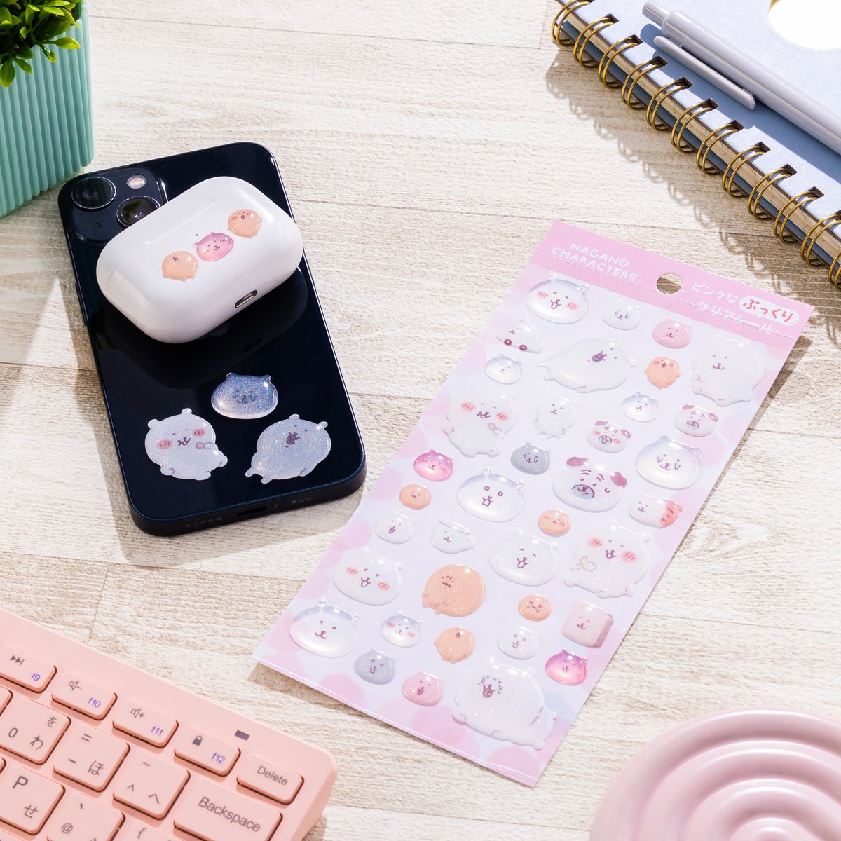 ＼新商品／

『ピンクなぷっくりクリアシール』

📝3月13日(金)発売
・ナガノマーケット(オンライン）
・ナガノマーケット
（SHINSAIBASHI、GINZA、SAPPORO)

📝入荷次第発売
・ナガノマーケット SEOUL

#ナガノマーケット