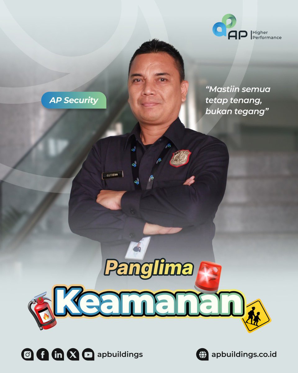 apbuildings's tweet image. Yang mana nih panglima jagoannya #APFriends?

#APBuildings #HigherPerformance #Panglima #Jabatan #Jobdesk