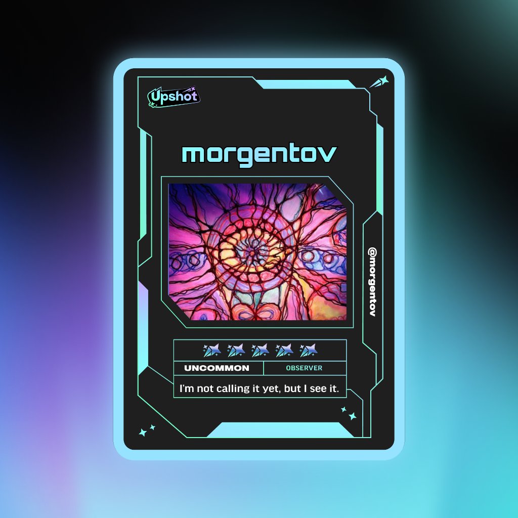 morgentov's tweet photo. Just ripped my Predictor Card!

Ready to claim instant cash prizes, free packs and more.

Welcome to Prediction Play on @upshot_cards

Your turn
https://t.co/DDIhg1PgHw

(PASTE IMAGE HERE) https://t.co/mJK7UD67lQ