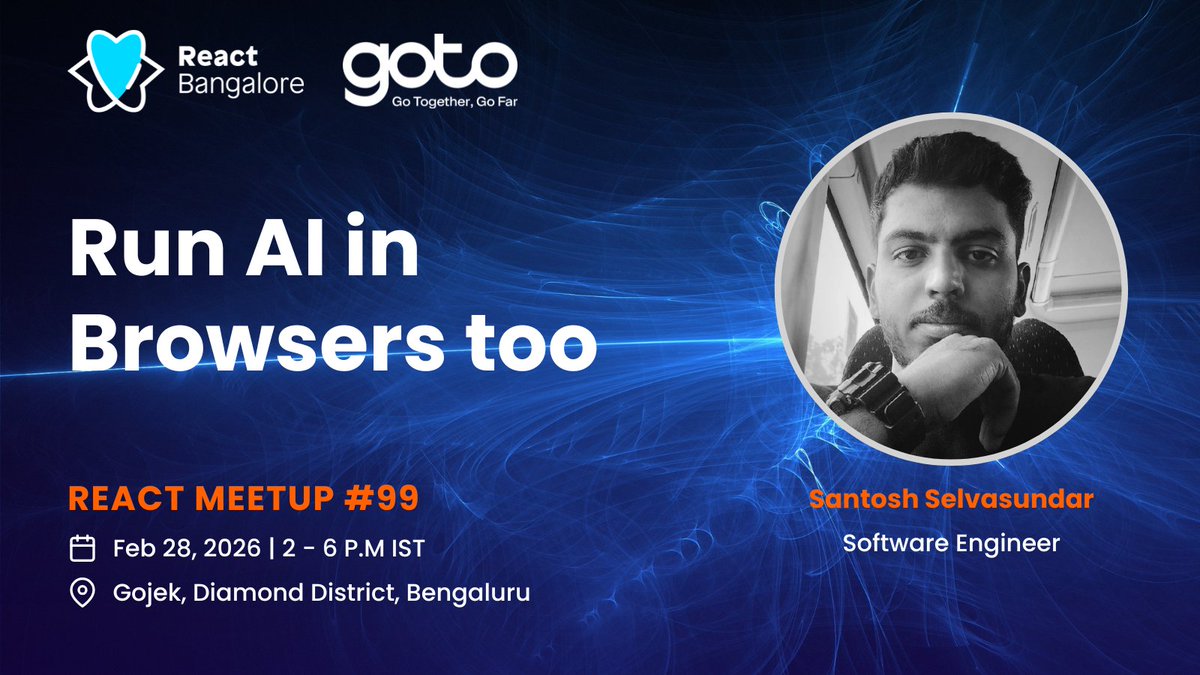 React Bangalore tweet media