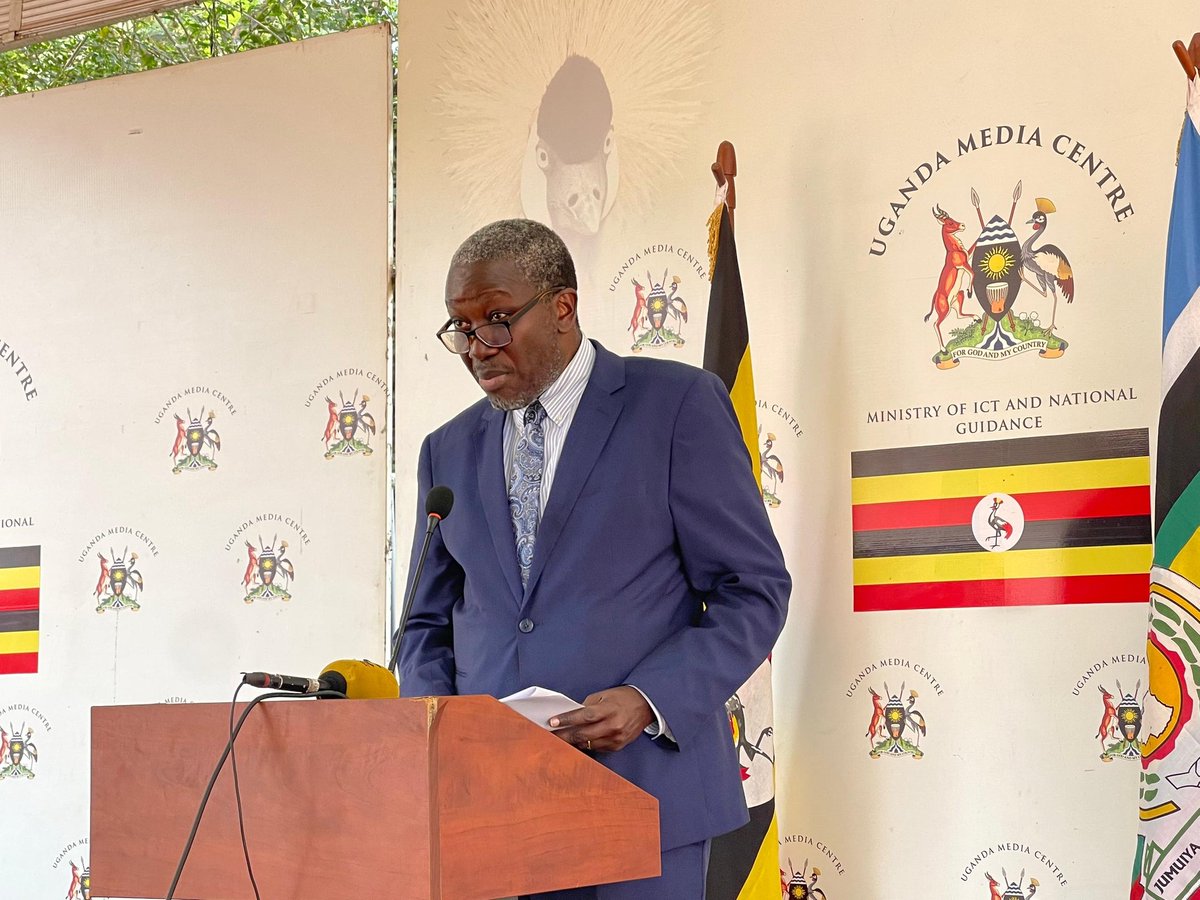 david_serumaga's tweet image. #Ongoing at @UgandaMediaCent, The Permanent Secretary, Ministry of Water &amp;amp; Environment, Dr. Alfred Okot Okidi &amp;amp; the Commissioner for the Department of Meteorological Services are releasing the March-May Weather Forecast. @min_waterUg @OfwonoOpondo @MKarekye @kasujja @katurebeobed