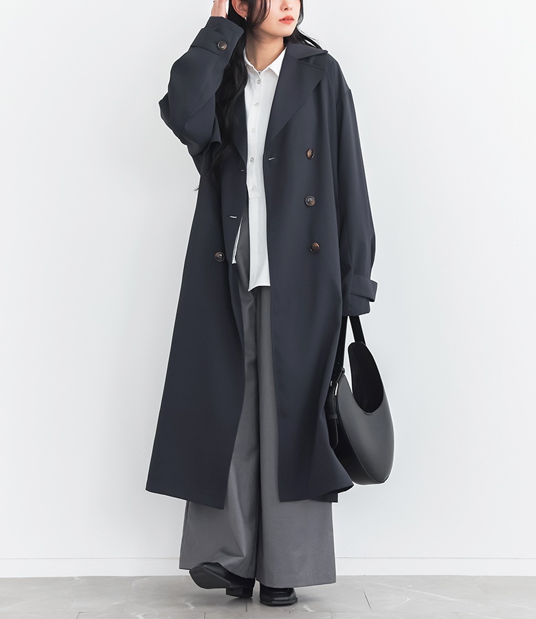 ˏˋ 𝙉𝙀𝙒 𝙄𝙉 ˎˊ˗ ツイルトレンチコート ¥6,980 / 2 color / 品番