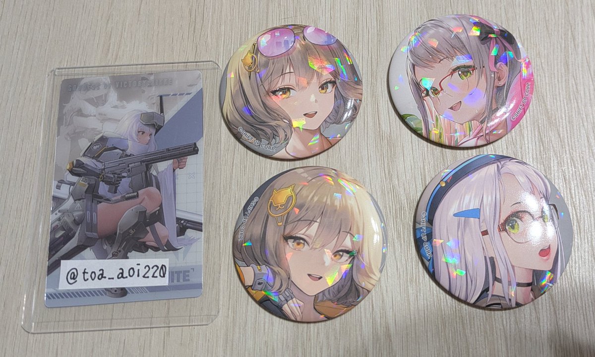 交換/譲渡/買取】 勝利の女神NIKKE NIKKE展 展示会 缶バッチ ニケ